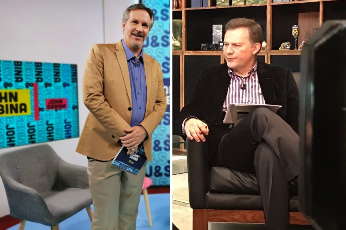 El académico John Ackerman y Leo Zuckerman, columnista y conductor. Foto: especial