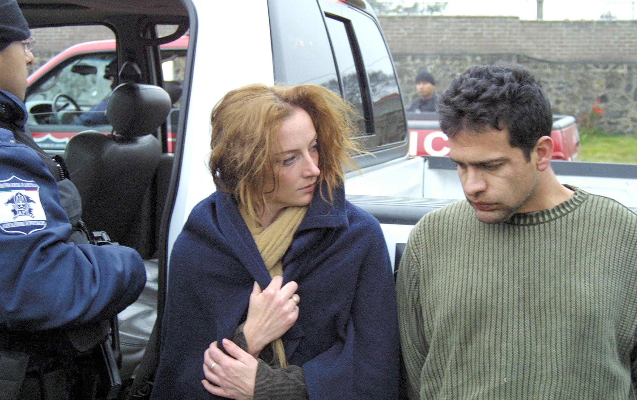 Florence Cassez e Israel Vallarta detenidos en diciembre de 2005. Foto: EFE
