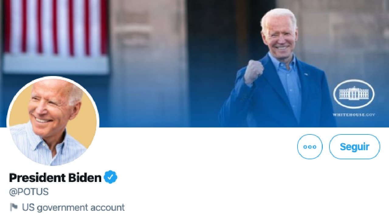 Twitter entrega cuenta de Presidencia a Joe Biden sin seguidores de Trump