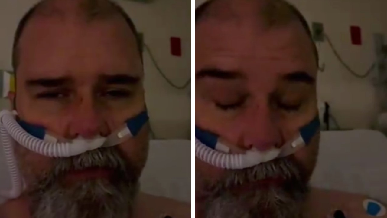 VIDEO: Hombre advierte desde el hospital el riesgo de no usar cubrebocas