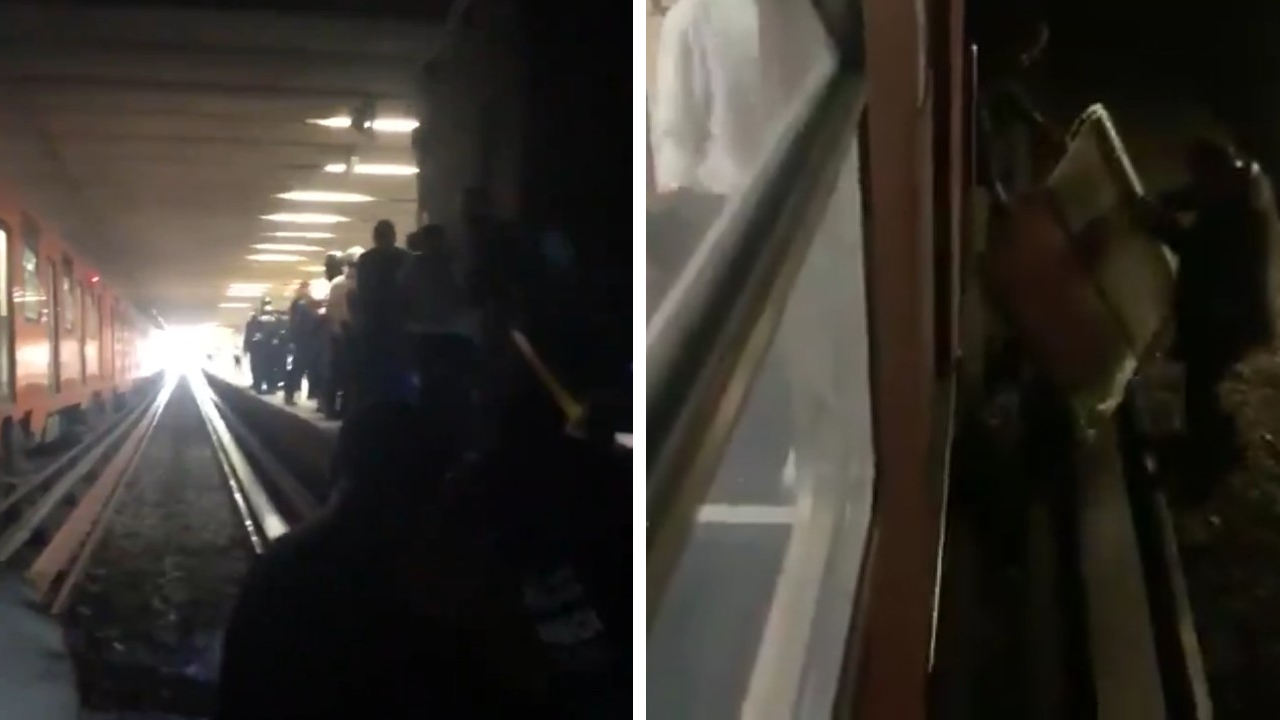 VIDEO: Usuarios del Metro CDMX caminan entre las vías tras falla