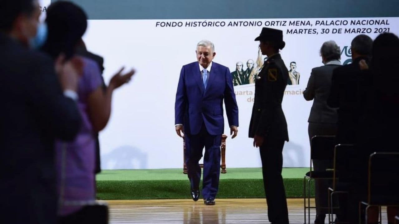 AMLO en su primer informe del 2021