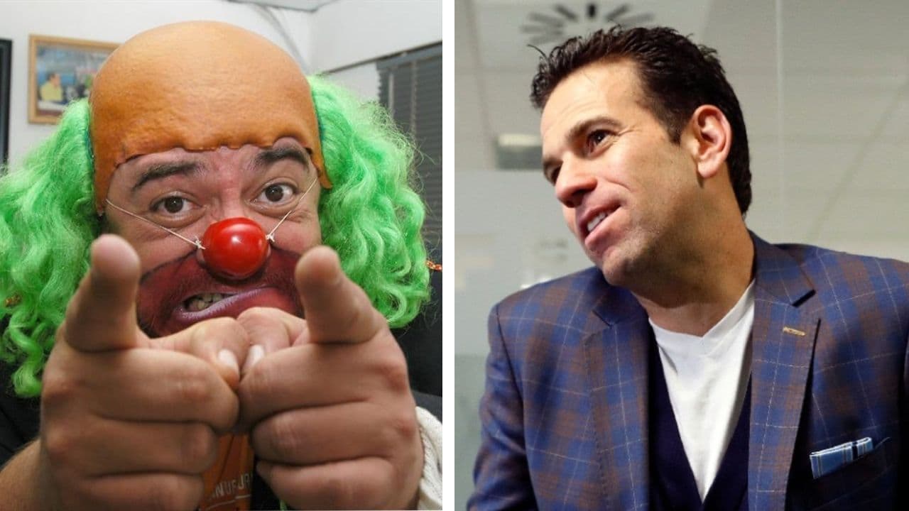 Brozo y Carlos Loret de Mola