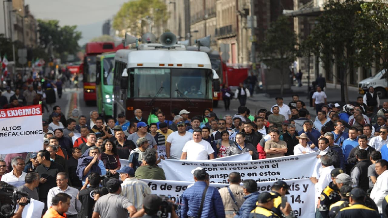 Transportistas comenzarán sus protestas en CDMX