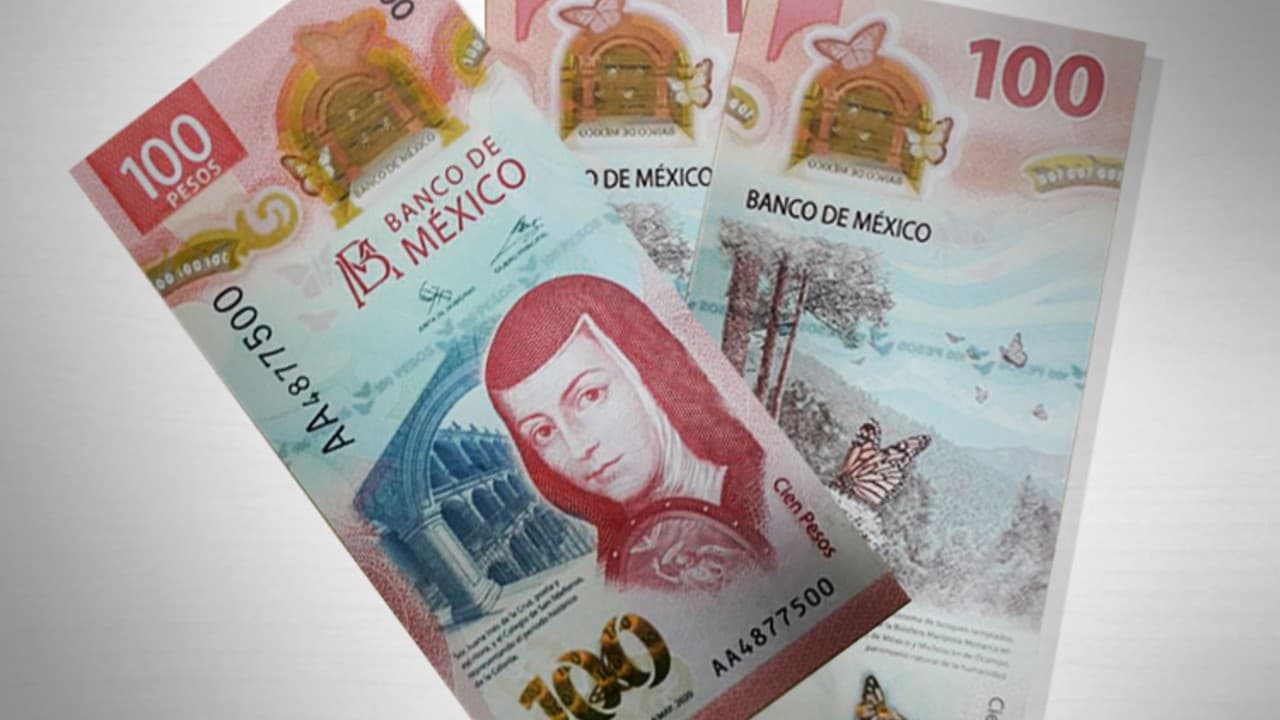 Reconocen al nuevo billete de 100 pesos como el mejor del 2020