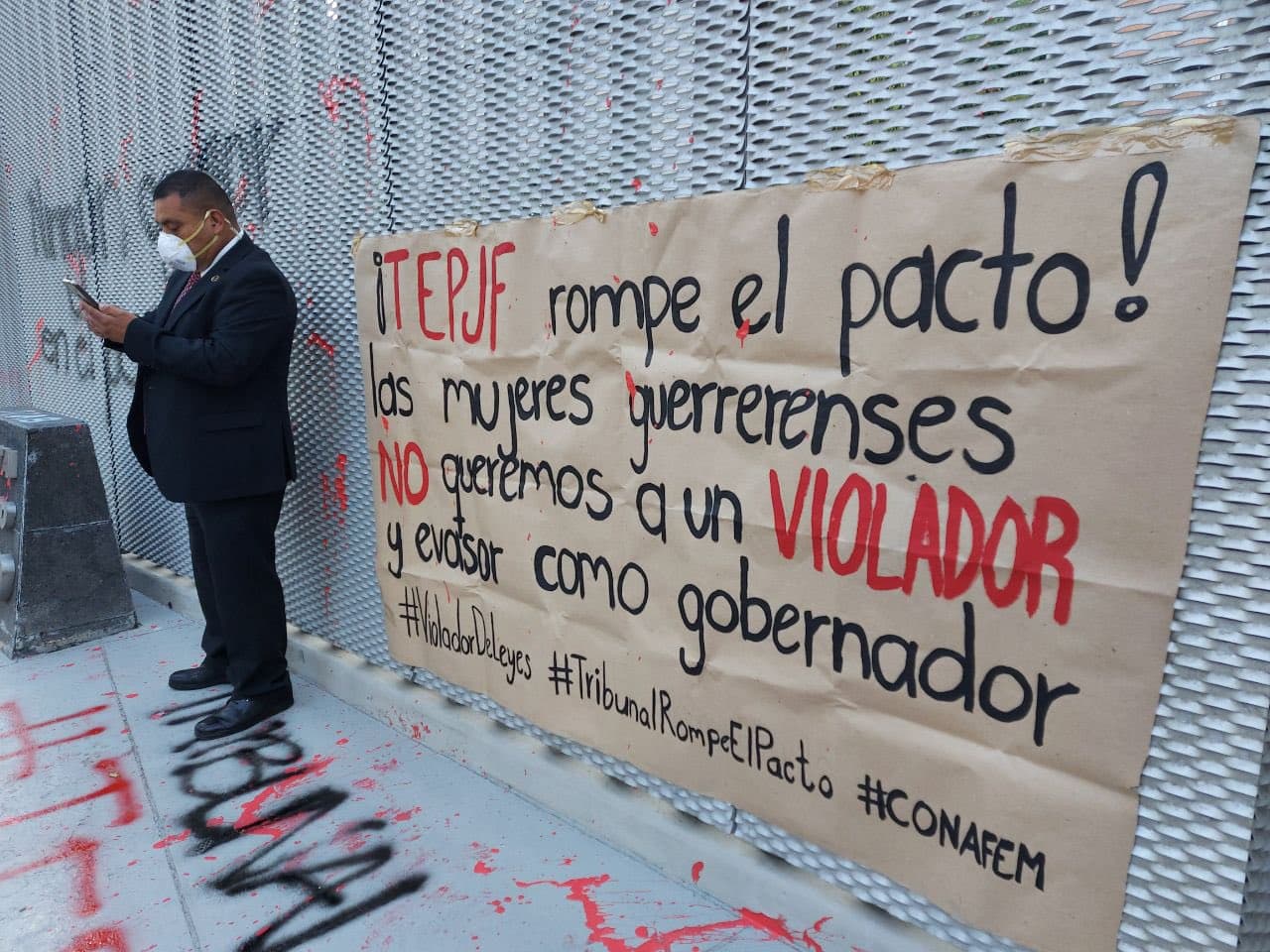 mujeres protestan salgado macedonio