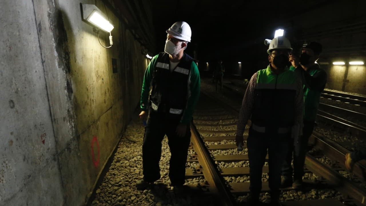 Túnel de Línea 12 presenta tramos con humedad