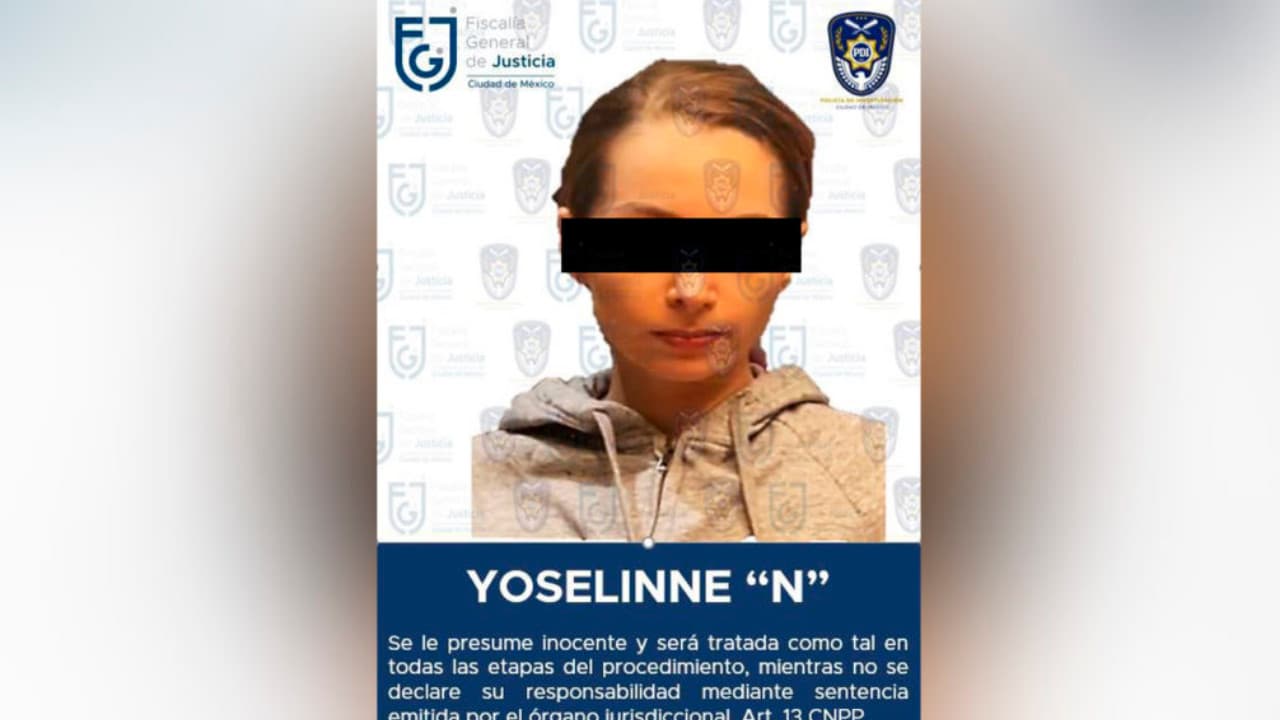 Dictan prisión preventiva a Youtuber Yosseline ‘N’