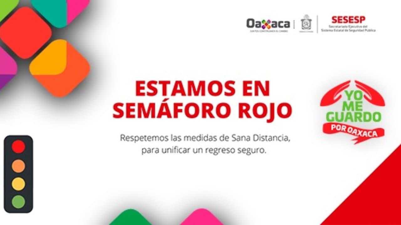 Cuatro municipios en Oaxaca regresan a semáforo rojo