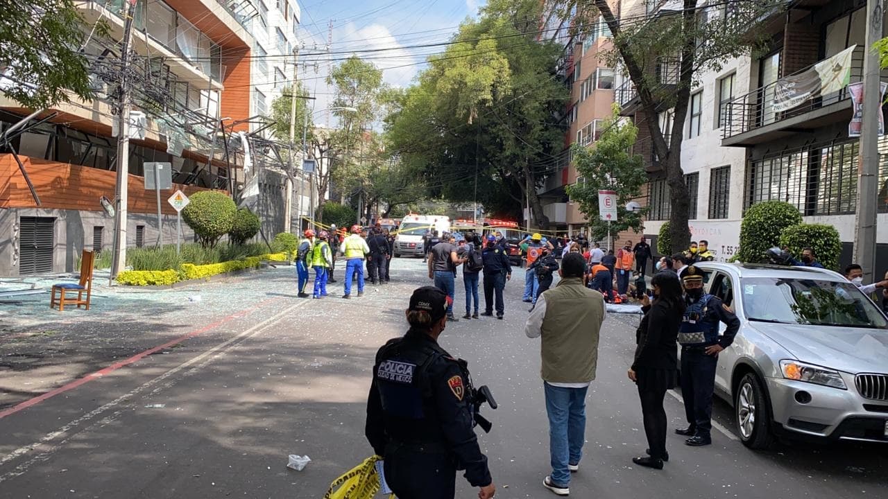 Explosión en Coyoacán deja 22 lesionados