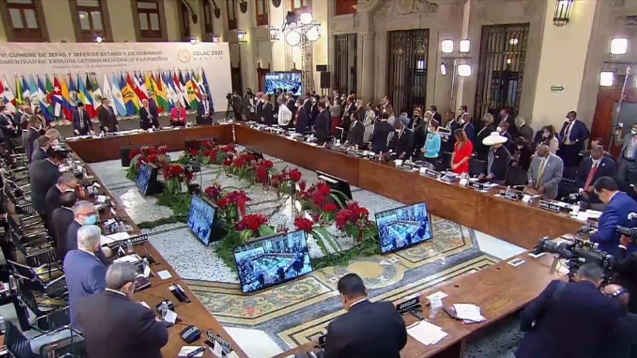 El presidente López Obrador, clausuro la VI Cumbre de la CELAC