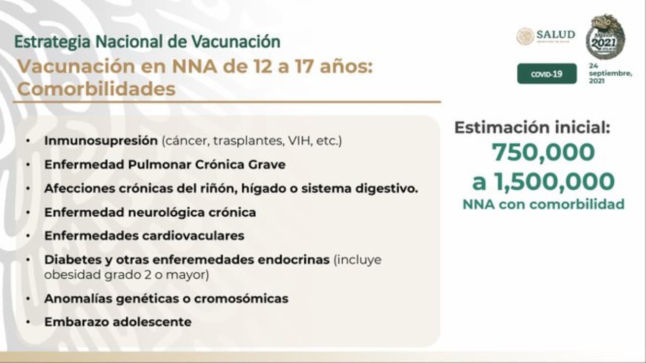 Vacunarán contra covid-19 a menores con enfermedades