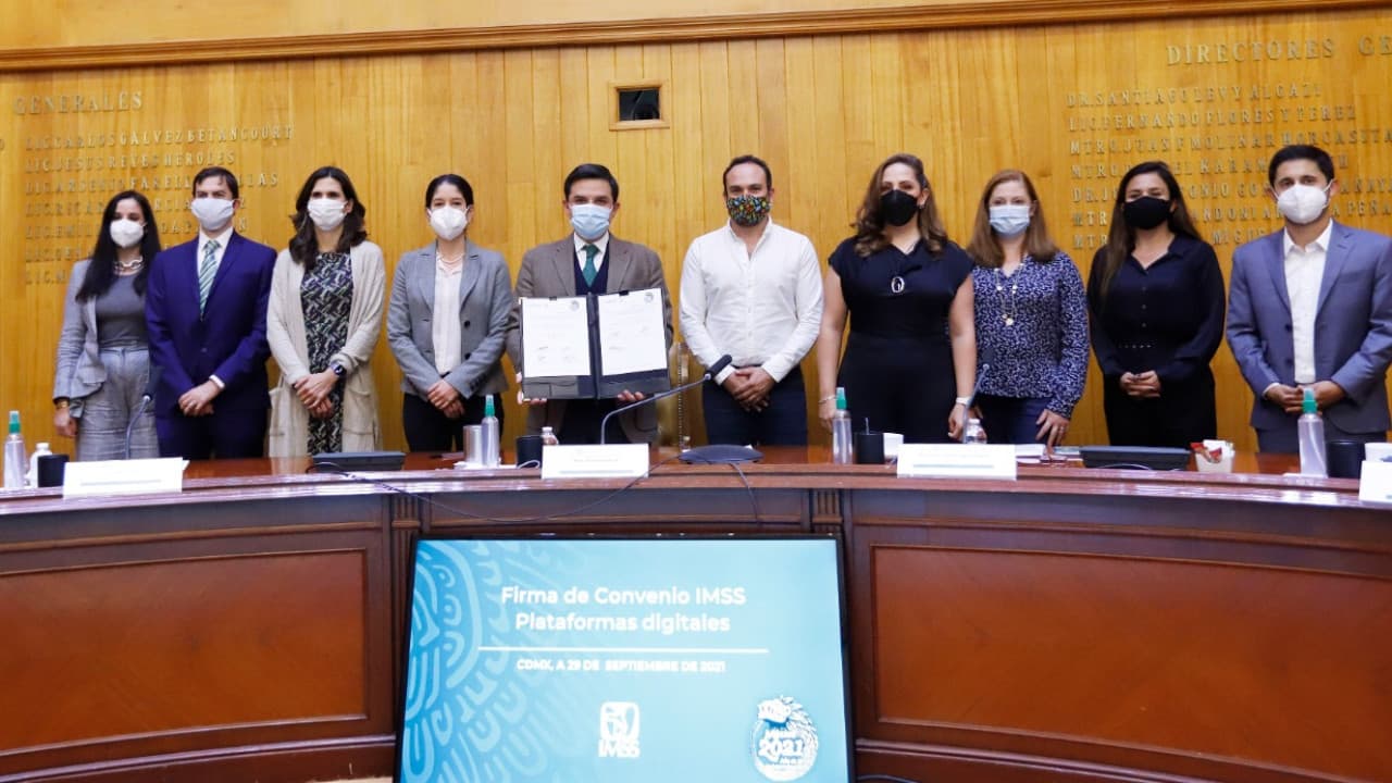 Prueba piloto, convenio IMSS con plataformas digitales