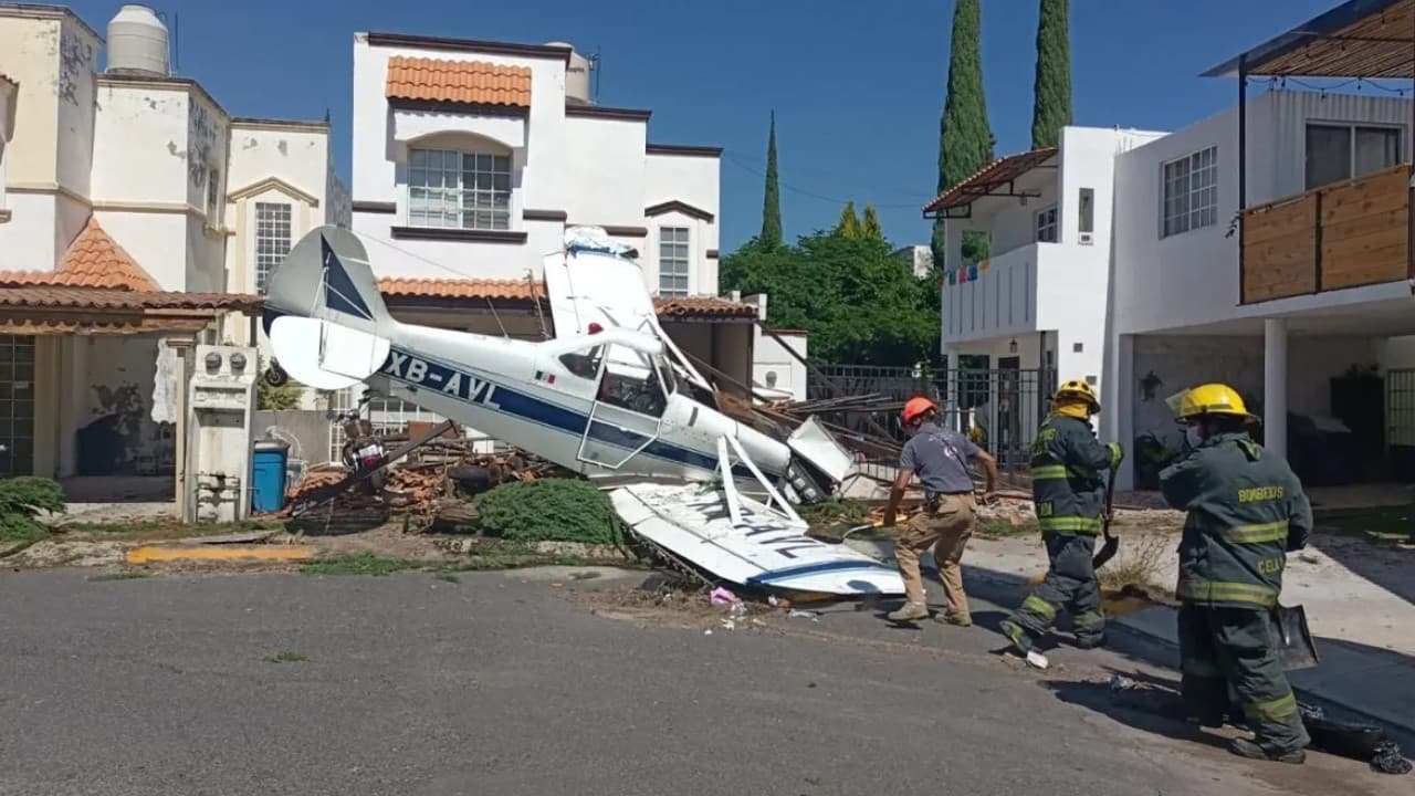 Se desploma aeronave en Celaya, Guanajuato