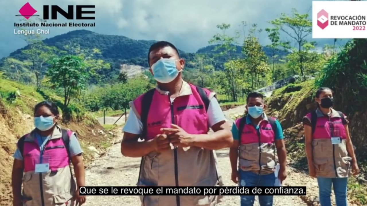 El INE promueve la Revocación de Mandato