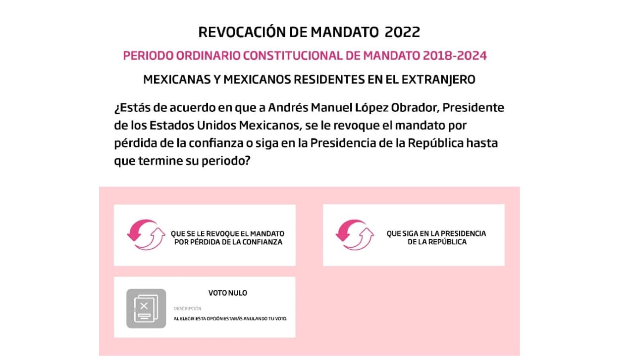Mexicanos residentes en el extranjero registrados para participar en la revocación de mandato