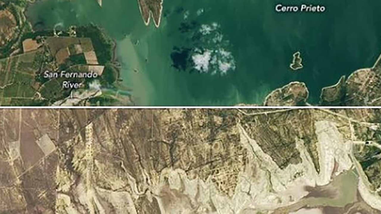 NASA publicó imágenes que muestran la sequía en Nuevo León