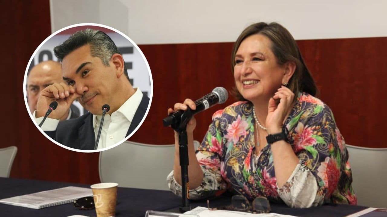 Xóchitl Gálvez y Alito Moreno