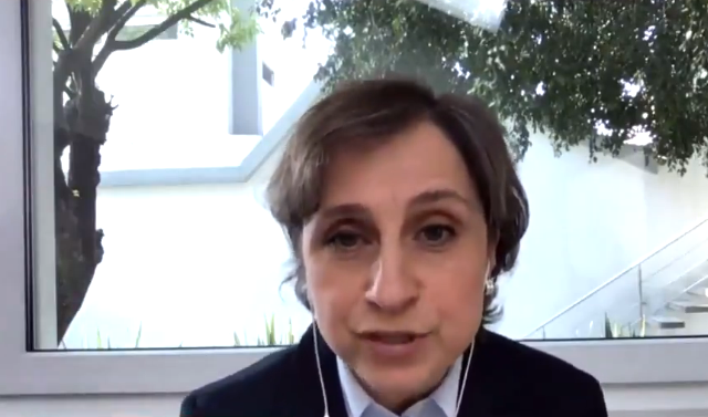 La periodista Carmen Aristegui. Foto: especial