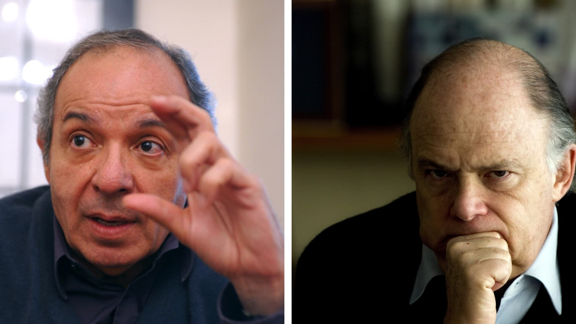 El director de Nexos, Héctor Aguilar Camín y Enrique Krauze, director de Letras Libres. Foto: especial