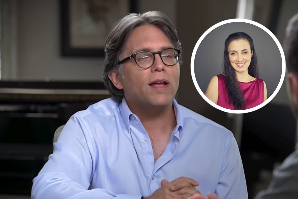 El líder de la secta NXIVM, Keith Raniere y Rosa Laura Junco, hija del dueño de Reforma. Foto: especial