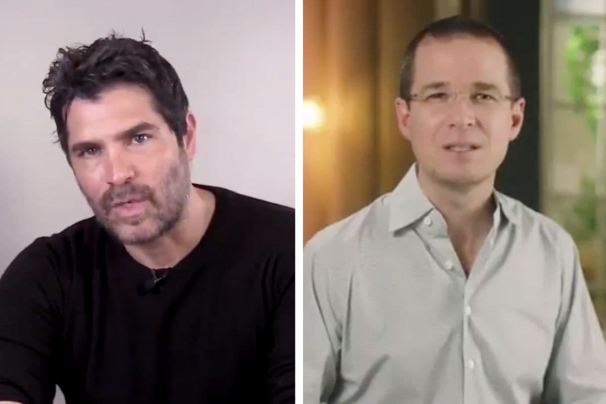 (i) El actor Eduardo Verástegui y (d) el excandidato a la presidencia Ricardo Anaya. Foto: Especial.