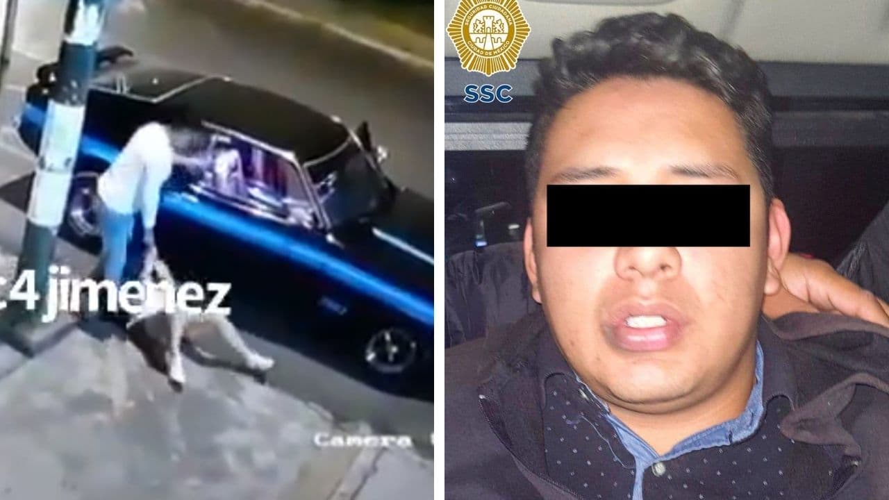 Sujeto que golpeó a una mujer en Coyoacán