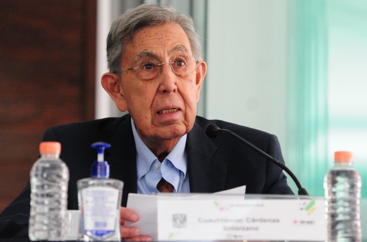 Ing Cuauhtémoc Cárdenas, excandidato presidencial.